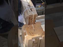 【お寺の鐘楼 建て方②】#大工 #宮大工 #伝統建築 #woodworking #carpenter  #japanesearchitecture