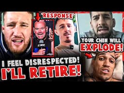 Justin Gaethje THREATENS to RETIRE! Tom Aspinall RESPONDS to Dana White! Ilia Topuria