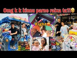 BUDA BUDIKO MAYA FIGHT 😂SABAI SHOPPING AAJA EKSATH GARIYO☺️