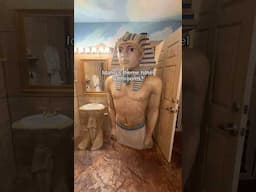 Theme hotels have the coolest bathroom designs! Full tour video up now #travel #visitidaho