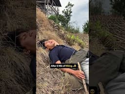 Beginning of hiking vs After 5 Min Of Hiking 😂🤣 #comedy #peaks #climbingmountains