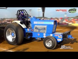 Tractor Pulling 2024: Hot Farm Tractors competing at the Scheid Diesel Extravaganza in Lyons, IN!
