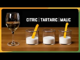 Acid balance in mead, cider, and wine