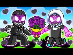 Dark Spiderman Has A Crush on Dark Gwen in Roblox Snapchat!