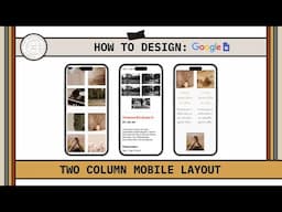 Let's Design: Two Column Mobile View Google Site