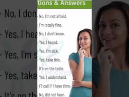Question and Answer in English | Rupam Sil #shorts