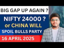 Nifty Prediction and Bank Nifty Analysis for Wednesday | 16 April 2025 | Sensex Tomorrow