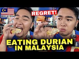 STREET FOOD GALORE IN BUKIT BINTANG! EATING DURIAN IN MALAYSIA 🇲🇾