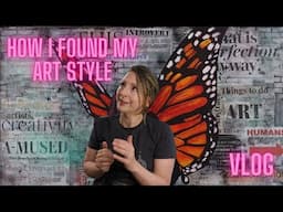 How I Developed My Art Style Through Experimentation | Art Vlog