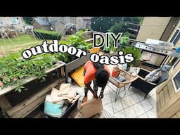 How I Made My Old Deck Look New With Just One Trick! DIY Outdoor Oasis on a BUDGET