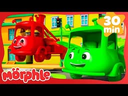 Green Splatter Spectacle | Morphle | Cars, Trucks & Vehicles Cartoon | Moonbug Kids