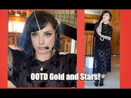 OOTD GRWM: Goth Gold and Stars by CHERRY DOLLFACE