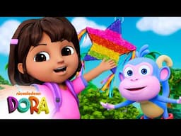 Can You Help Dora Get the Piñata Open?? 🪅 Full Scene | Dora & Friends