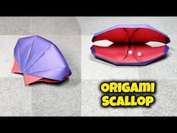 Origami Shellfish | Origami Scallop | Origami tutorial | Paper craft