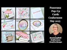Panorama Pop-Up Cards Suestampfield Crafternoon Creative Escape May 2025