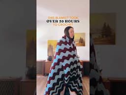 This #crochet blanket took over 30 hours #crocheting #crochetpattern #crochetblanket #crocheting