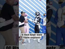 OG Black Ranger meets Filipino cosplayers. #powerrangers