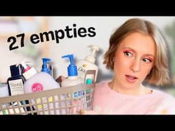 EMPTIES! 27 beauty products I used up - will I repurchase?