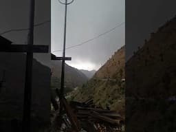 Heavy Rain and Lightning Has halted my Journey to Yamunotri near Badkot #yamunotridham #rain