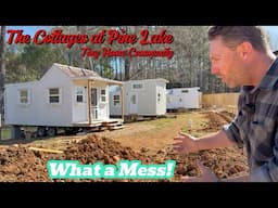 Tiny House Community Mess at The Cottages at Pine Lake | Adding Irrigation and soon Landscaping...