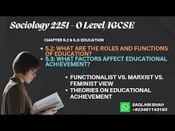Sociology2251 | 5.2: Roles and Functions of Education 5.3: Factors Affecting Educational Achievement