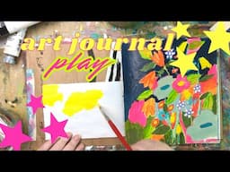 My new art journal made from an Amazon envelope mailer! PLUS flower painting & Setting intentions!📔🎨