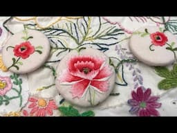Slow stitch necklace scrap ideas vintage linen #slowstitching @DottyBeeVintage ​⁠@SewbitsKristy