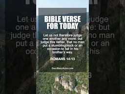 ROMANS 14:13 | Bible Verse For Today