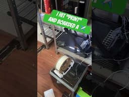 Week-long, unattended 3D print initiated!