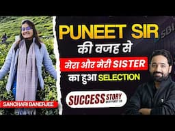SBI PO/Clerk 2025 Success Story with Puneet Sir | SBI Clerk Topper SANCHARI BANERJEE