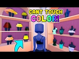 Style Showdown But I Can't Touch ANY COLOR! DON'T TOUCH Challenge! in Dress To Impress on Roblox DTI