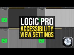 Improve Visibility in Logic Pro with these VIEW SETTINGS (Logic Pro 11)