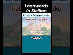Arabic, French, & Greek loanwords in Sicilian