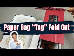 Junk Journal Ideas:  Paper Bag Tag FOLD OUT!