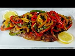 How to make oven bake spicy thilapiafish with stir fry veggies #spicyfish #viralvideo #follow