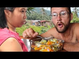 My Filipina wife cooks delicious food | Planting plants as privacy fence | Province life