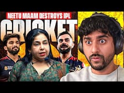 Neetu mam destroys IPL cricket and RCB victory