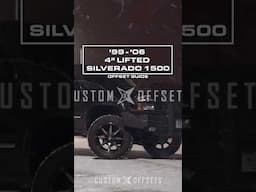 1999-2006 Silverado 1500 - 4" OFFSET VIDEO GUIDE FROM CUSTOM OFFSETS
