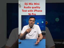 Dji mic mini noise cancelation test with iphone 16 pro #djimicmini #iphone16