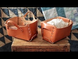 How to Make Elegant Leather Baskets (WITH PATTERN)