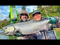 SMALL RIVER 360 Salmon FISHING From The DRIFT BOAT!