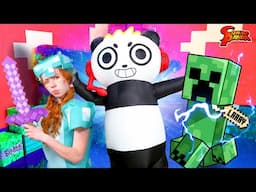 Combo Panda’s NEW PET MINECRAFT CREEPER goes CRAZY!