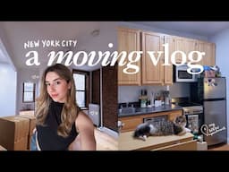 MOVING INTO MY NYC APARTMENT | apartment tour, moving day & a LOT of unpacking