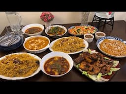 Susral Walon ki Dawat | Phettey ka Halwa, Chicken Kabsa, Deighi Aloo Ghosht, Fry Fish | Vlogger