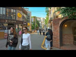 Sunny Sunday Walk in Gangnam Street ☀️ Seoul’s Iconic Streets | 4K HDR