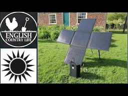 The Solar Cross, a compact, packable solar system