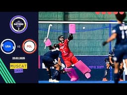 FIH Hockey Men's Nations Cup 2: Highlights: Bronze Medal game: USA vs Poland | Match 19