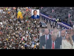 "Vua" Trump ngủ gục vì sinh nhật "lính đông hơn dân" và biểu tình No Kings thì "dân đông hơn kiến"