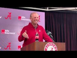 Alabama Football coach Kalen DeBoer recaps 2025 spring camp