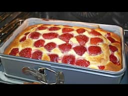 Perfekter Erdbeerkuchen in nur wenigen Minuten! Nach dem Rezept meiner Großmutter!